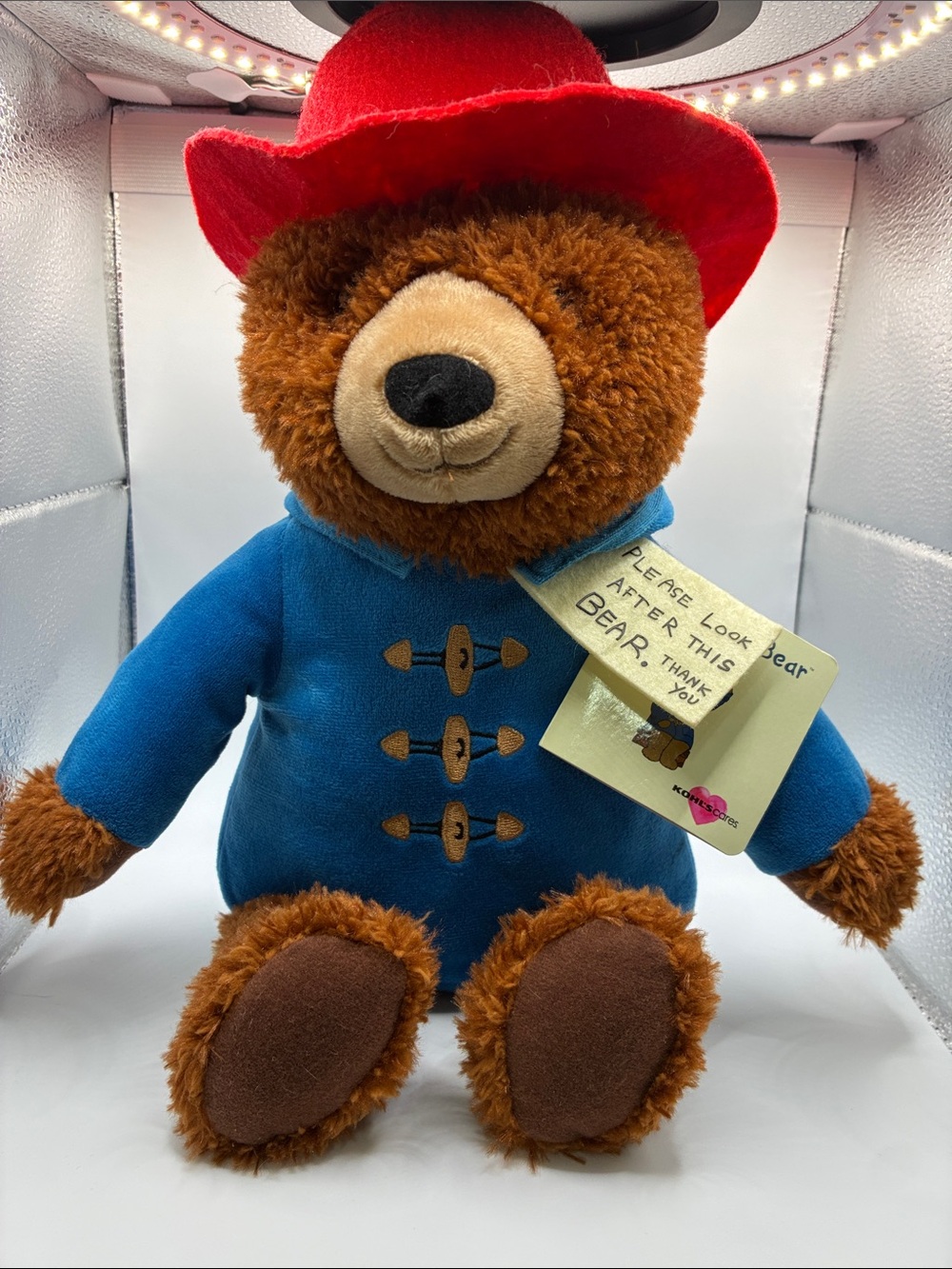 NWT Paddington Bear plush 2016 Kohl’s Cares 14” tall